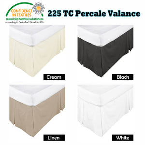 KINGDOM Box Pleated Valance | Linen | Double