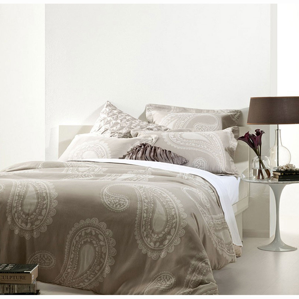 Gainsborough Olivia Stone Quilt Cover Set | Queen