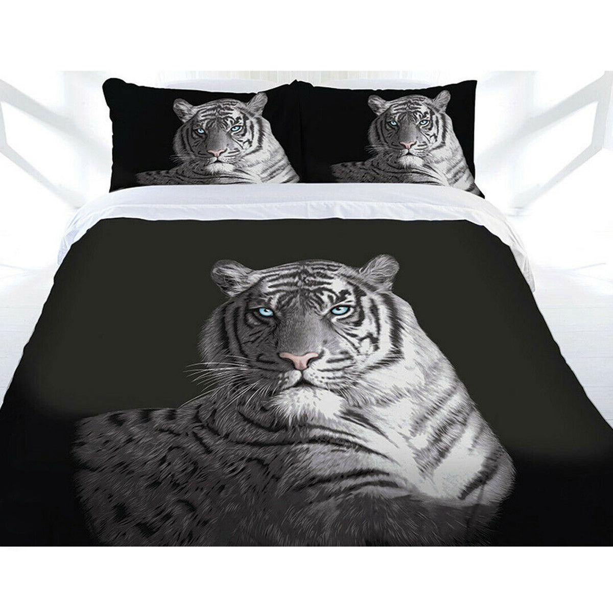 Just Home | Black Blue Eyes | Quilt Cover Set | Queen