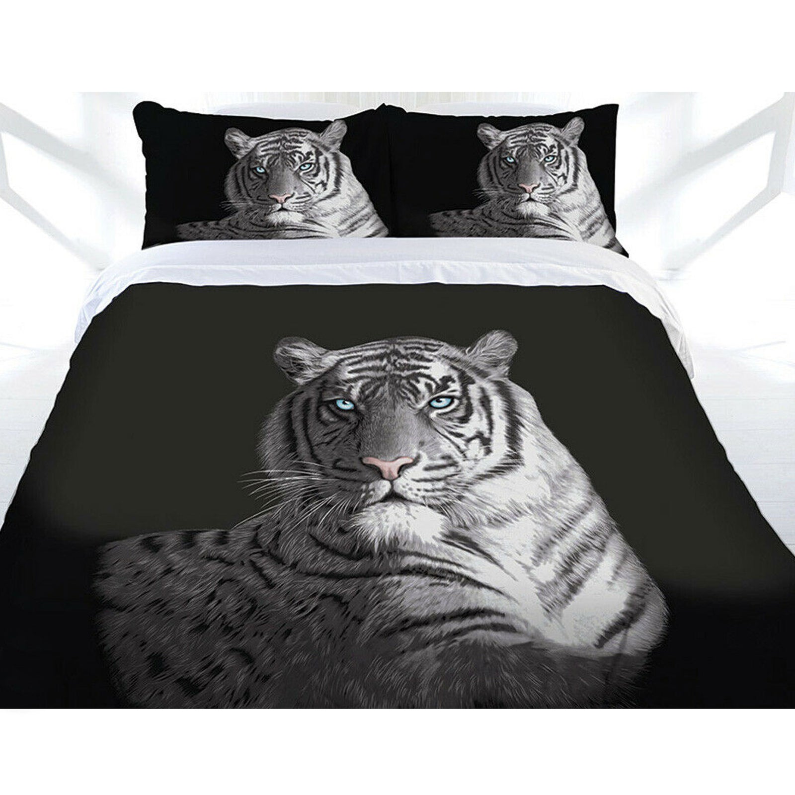 Just Home | Black Blue Eyes | Quilt Cover Set | Queen