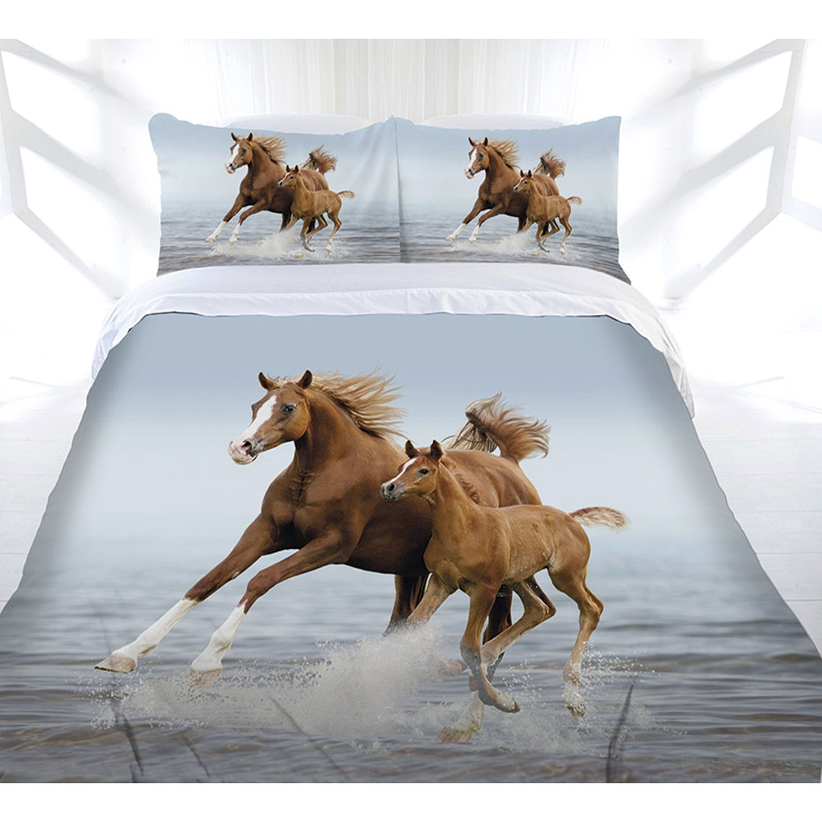Just Home | Frolicking Horse | Quilt Cover Set | Queen