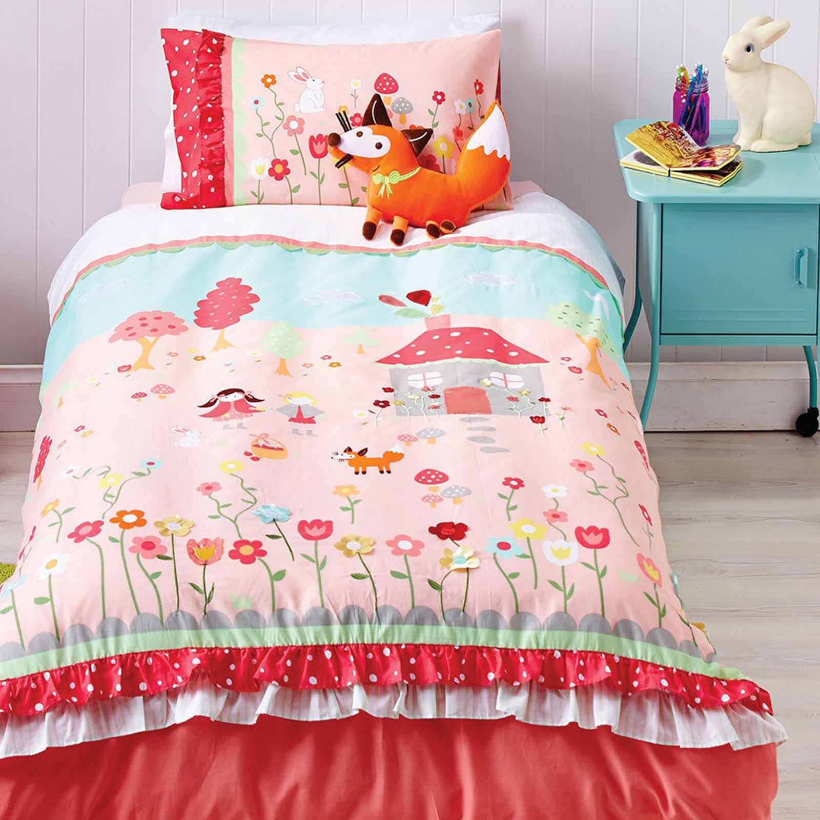 Cubby House | Reversible Storybook | Quilt Cover Set | Double