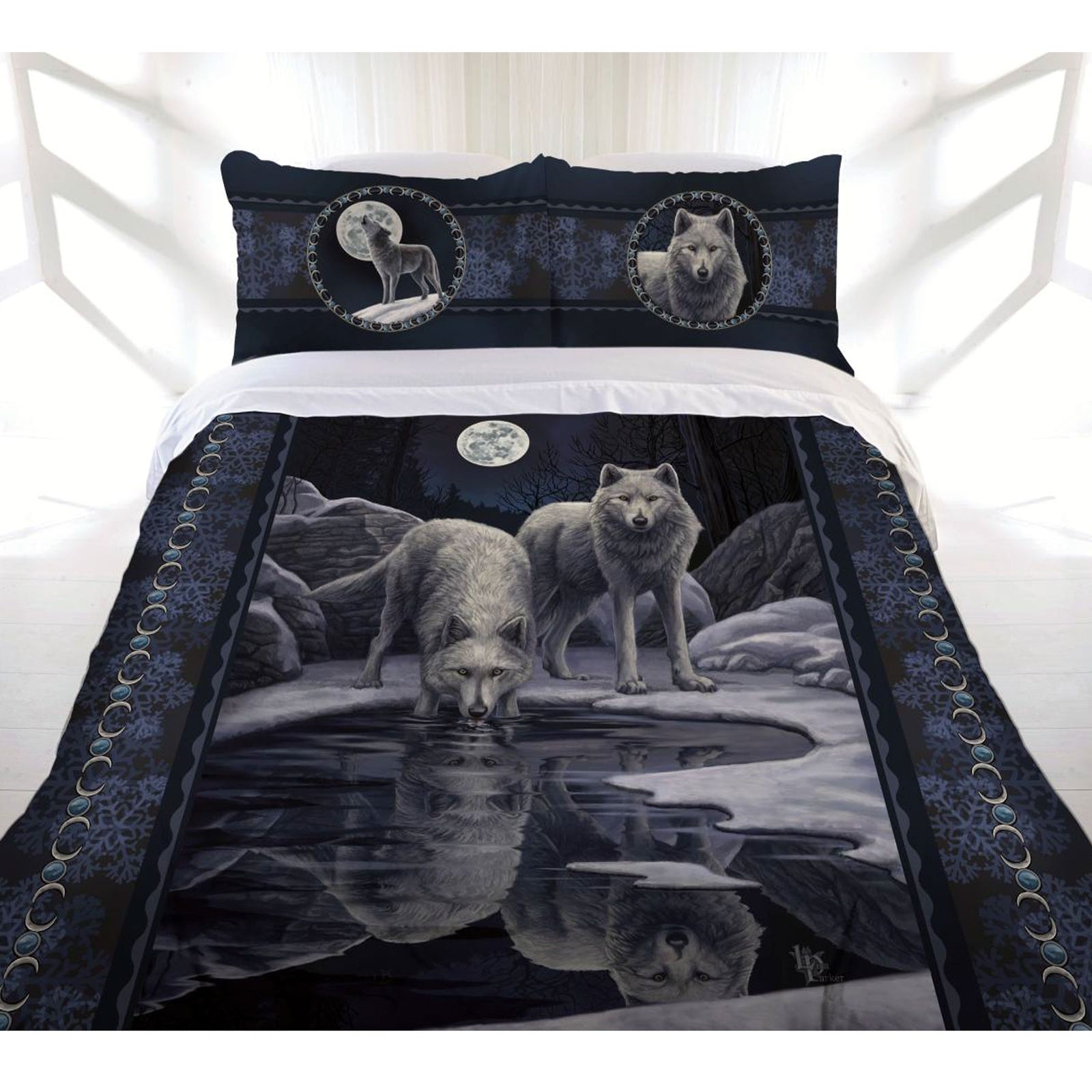Lisa Parker Collection | Warrior of Winter Wolves | Quilt Cover Set | King
