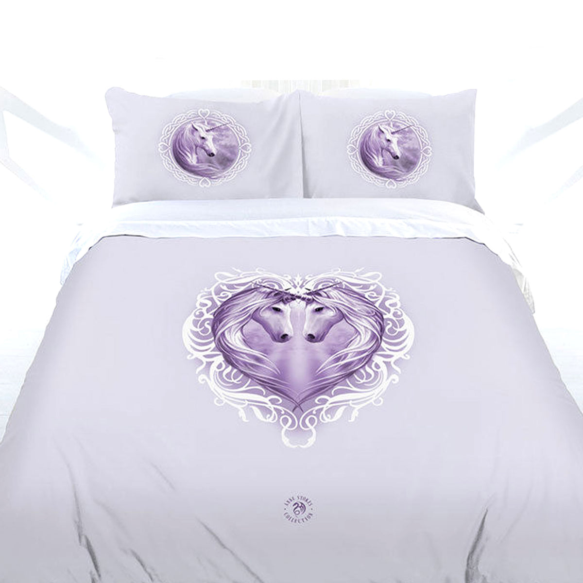 Anne Stokes | White Unicorn | Quilt Cover Set | King
