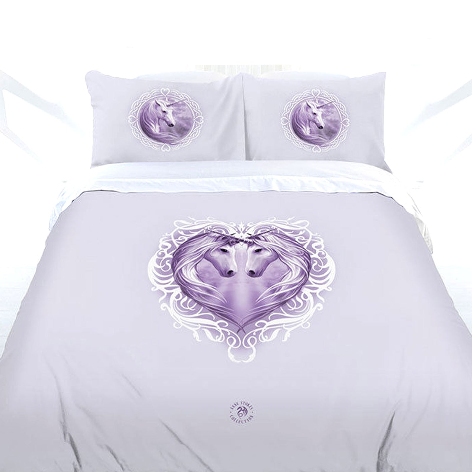 Anne Stokes | White Unicorn | Quilt Cover Set | Queen