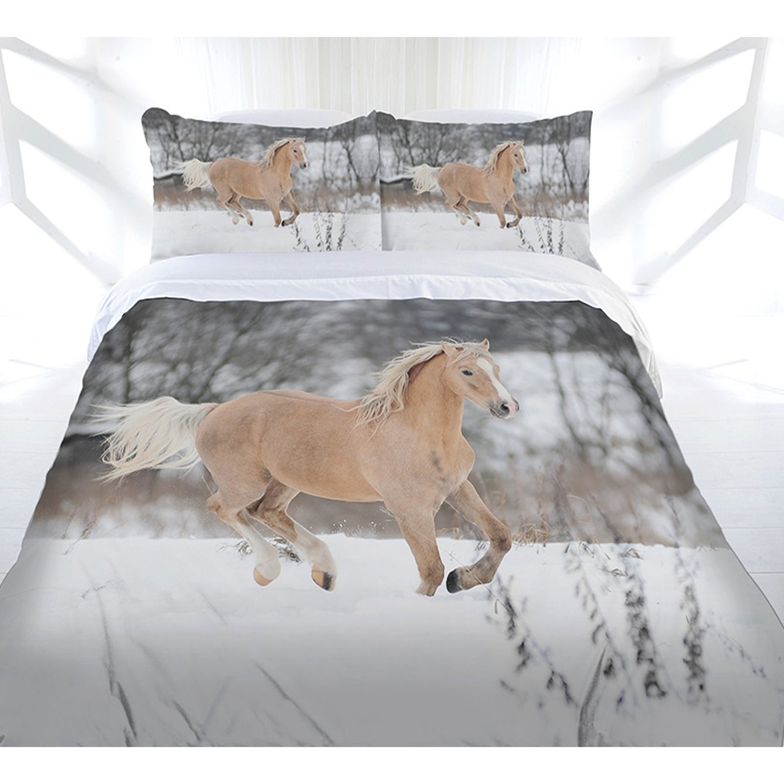 Just Home | Winter Gallop | Quilt Cover Set | Double