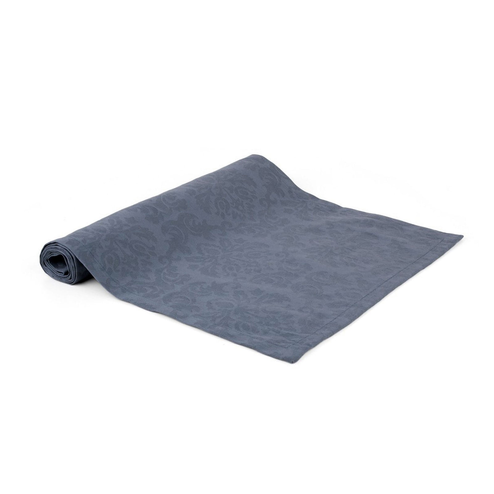 Ladelle Madison Blue | 100% Cotton Damask Jacquard Table Runner | 40 x 150 cm