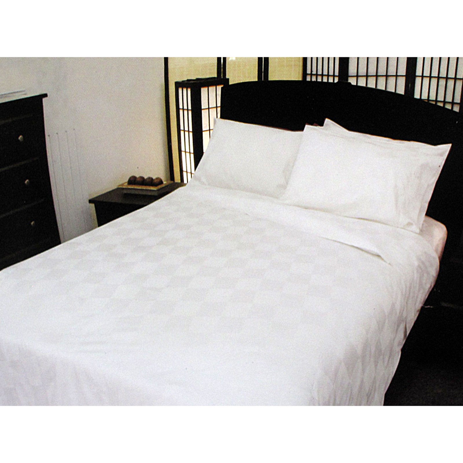 Orient Sense Dominic White Quilt Cover Set | Queen
