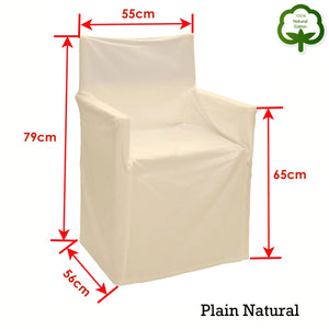 Rans Alfresco 100% Cotton Director Chair Cover | Plain Natural