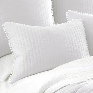 Jenny Mclean Clavo Pompom White 3 Piece Coverlet Set | 100% Cotton | Super King