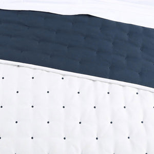 Jenny Mclean Swiss Dots Blue 3 Piece Coverlet Set | King