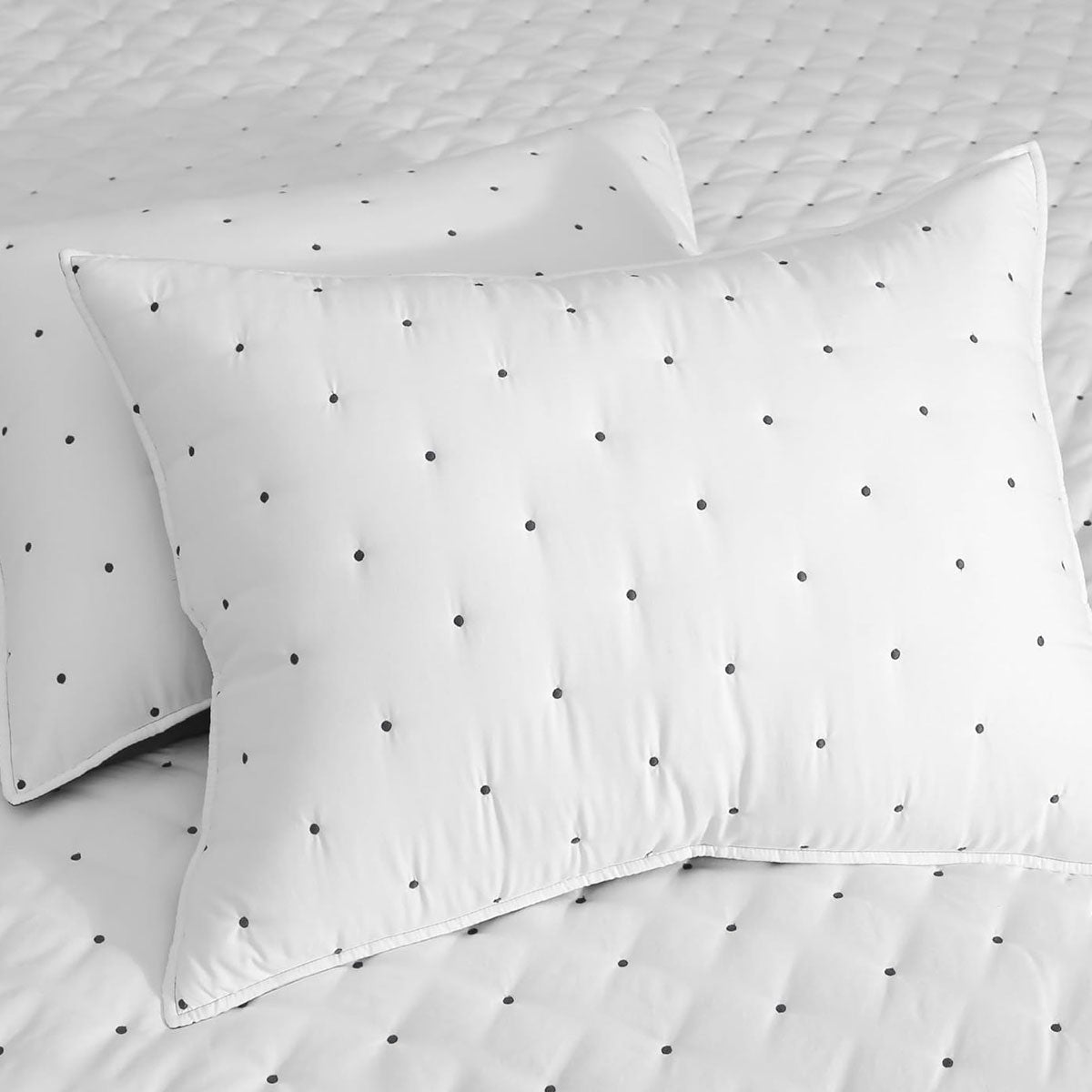 Jenny Mclean Swiss Dots Blue 3 Piece Coverlet Set | Queen