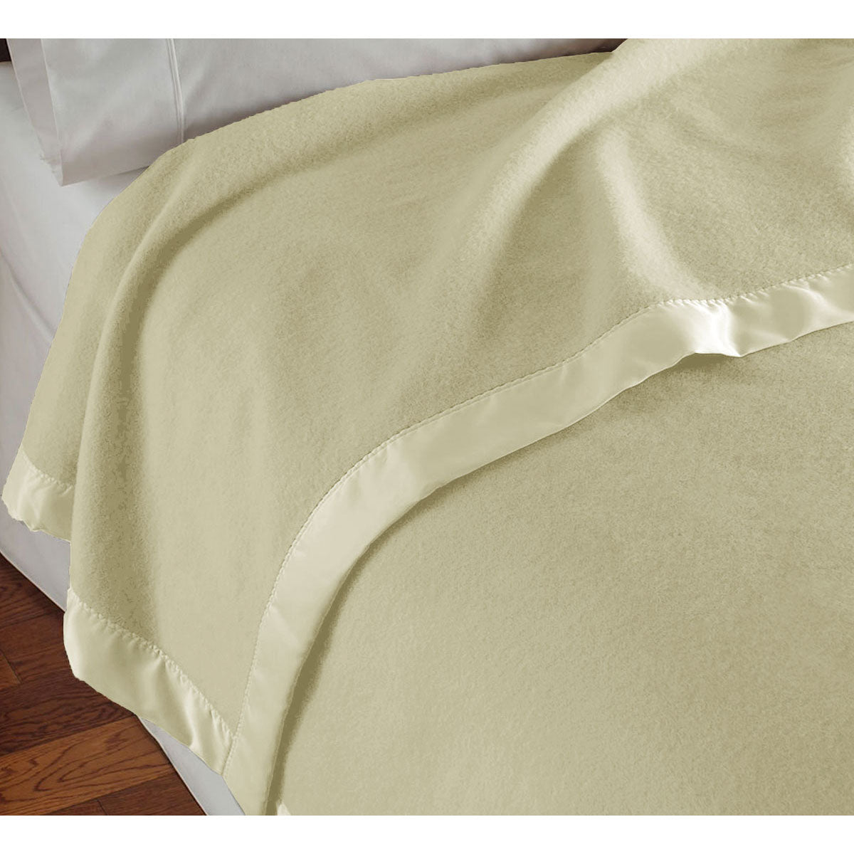 400GSM Luxury Wool Blanket | Cream | Single/Double