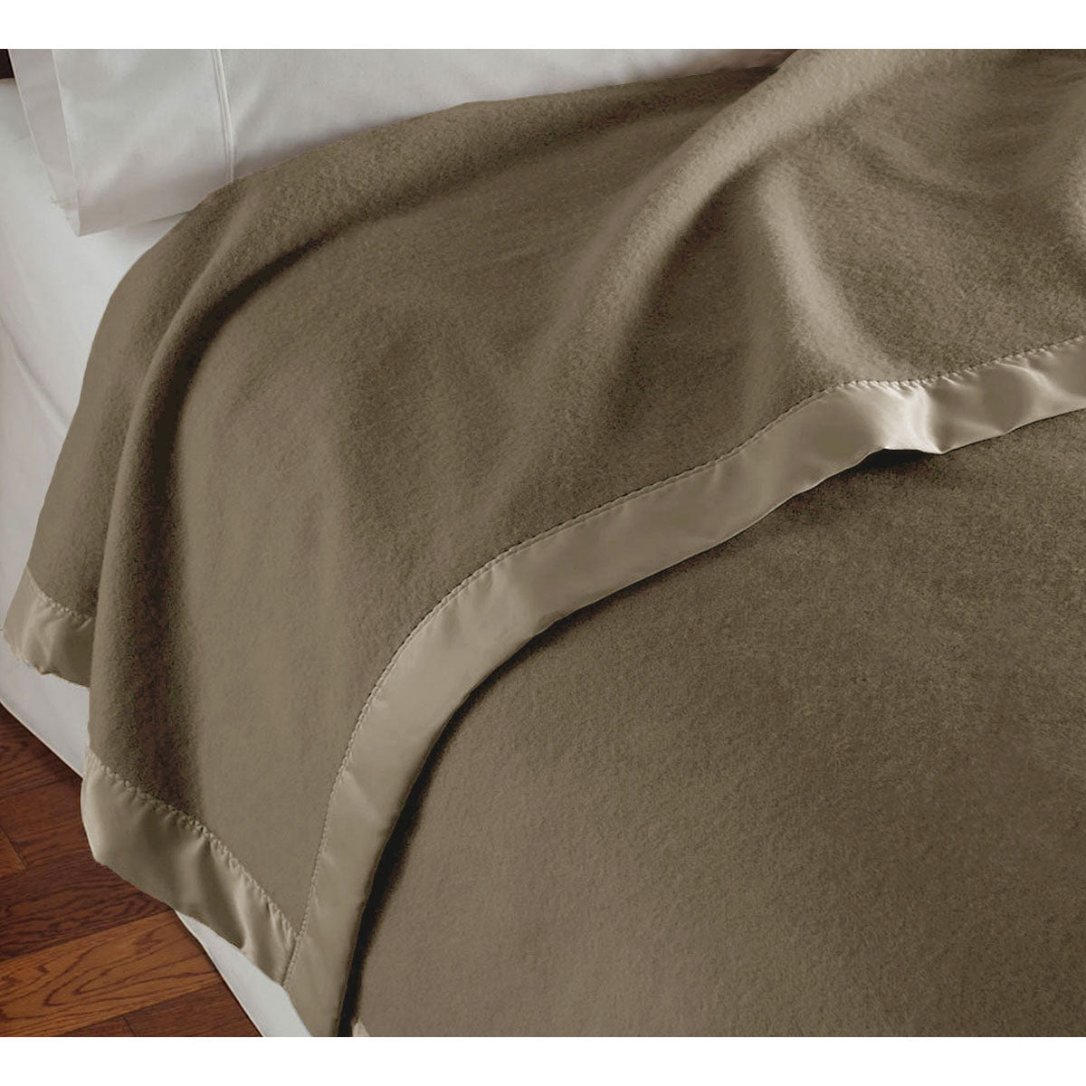 400GSM Luxury Wool Blanket | Mocha | Queen