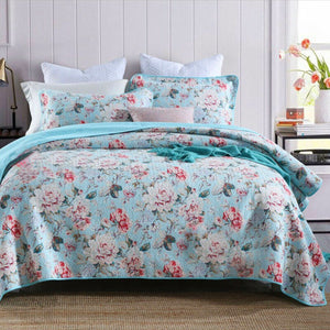Lightly Quilted Coverlet Set | 100% Cotton | Tioman | Queen | 230 x 250 cm
