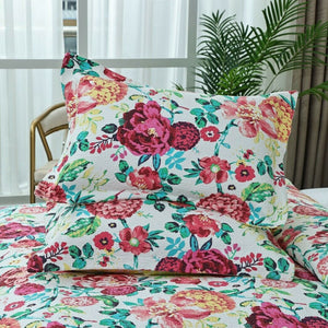 Lightly Quilted Coverlet Set | 100% Cotton | Tongan | Queen | 230 x 250 cm