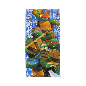 Bloomington | Ninja Turtles Kids Cartoon Printed Microfiber Beach Towel | 70 x 137 cm