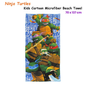 Bloomington | Ninja Turtles Kids Cartoon Printed Microfiber Beach Towel | 70 x 137 cm