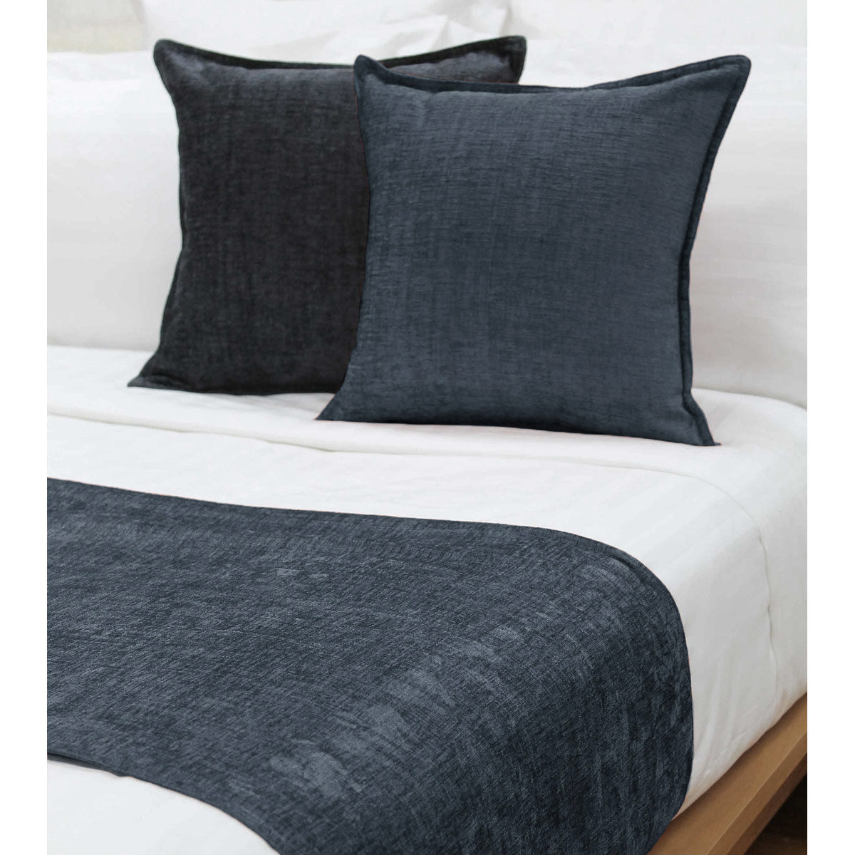 Jason Parker Ink Blue Bed Runner | Single/King Single