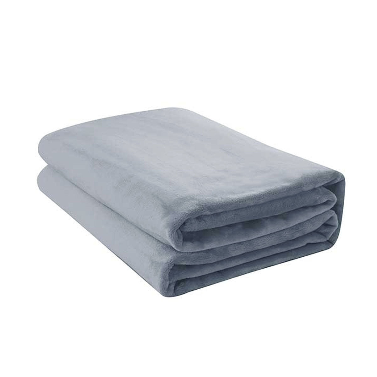 Jason 400GSM Super Soft Micro Fleece Blanket | Silver | Double