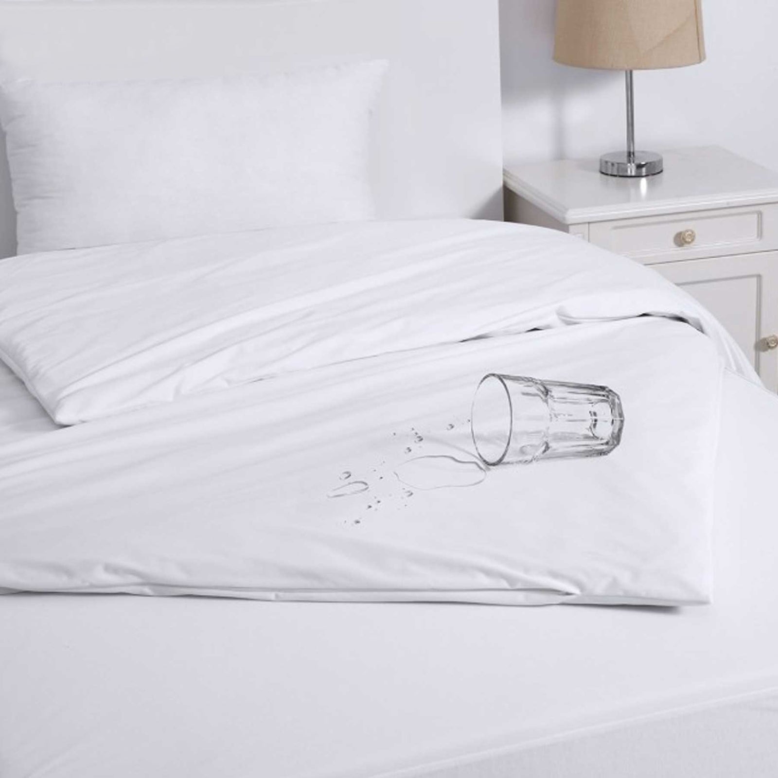Jason Eva Clean Waterproof Quilt Protector with Zip | King Single