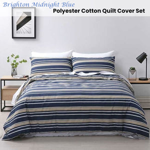 Jason Brighton Midnight Blue Quilt Cover Set | Double