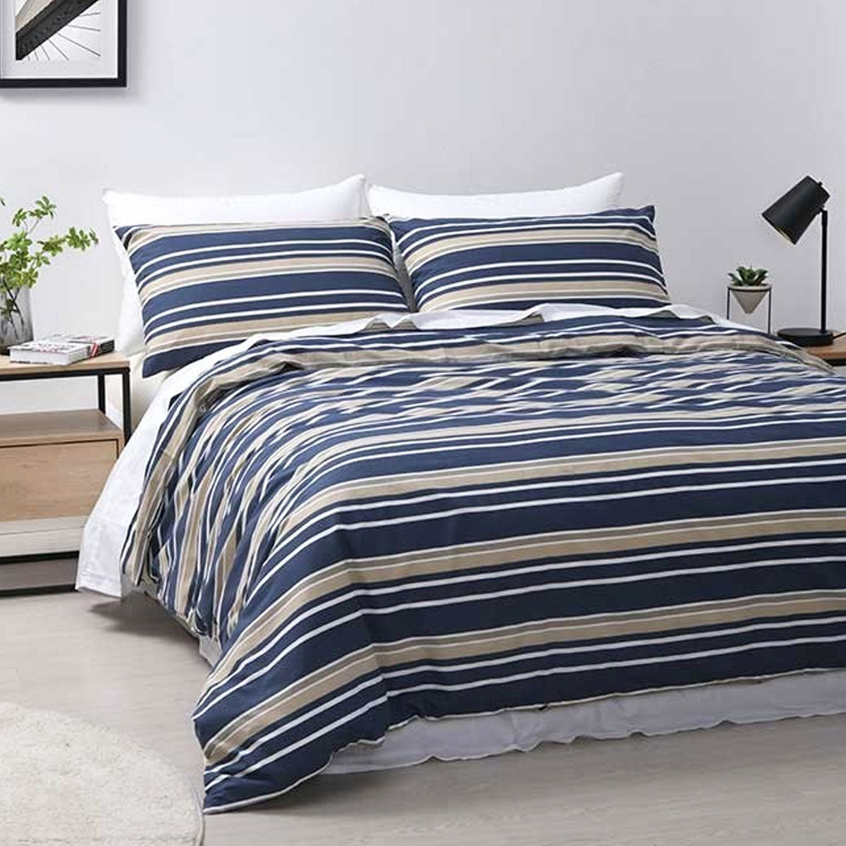 Jason Brighton Midnight Blue Quilt Cover Set | Double