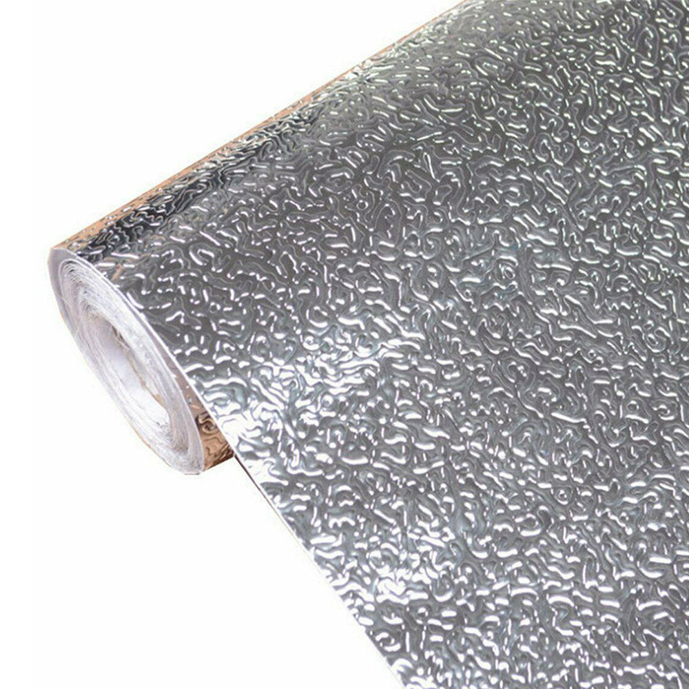 Aluminum Foil Sticker Self-Adhesive | Oil-proof Waterproof Kitchen Cabinet Wall (60300cm)