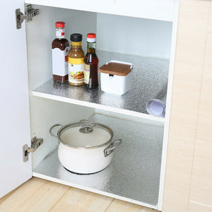 Aluminum Foil Sticker Self-Adhesive | Oil-proof Waterproof Kitchen Cabinet Wall (60300cm)