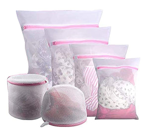 6-Pack Mesh Laundry Bags | Washing Bag Set | Lingerie & Delicate Clothes Wash Bags