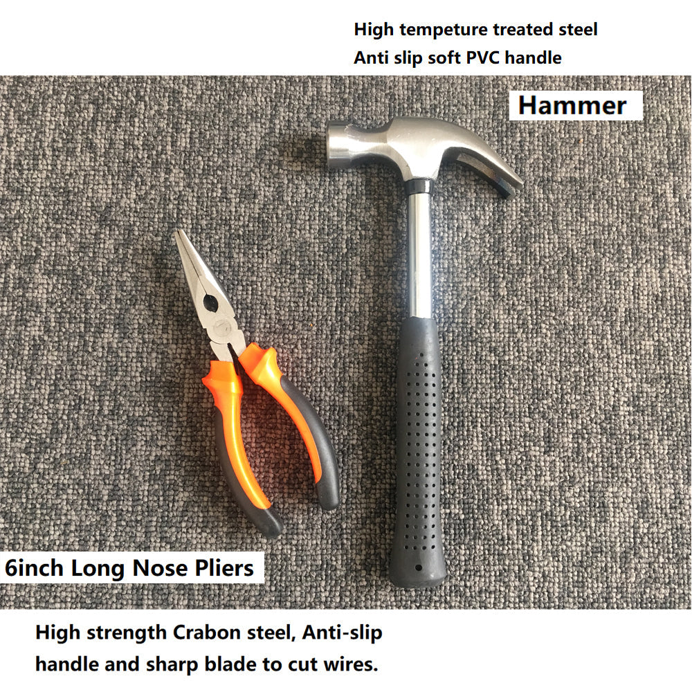 Household Hand Tool Set | 45-Piece | Home Office & Car Repair Kit