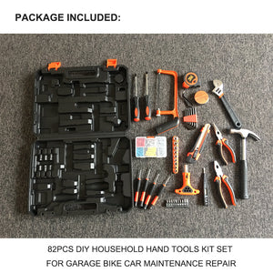 Household Hand Tool Set | 82-Piece | Home Office & Car Repair Kit