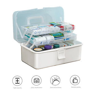 3-Layer Large Portable First Aid Kit | Emergency Medical Storage Medicine Organizer