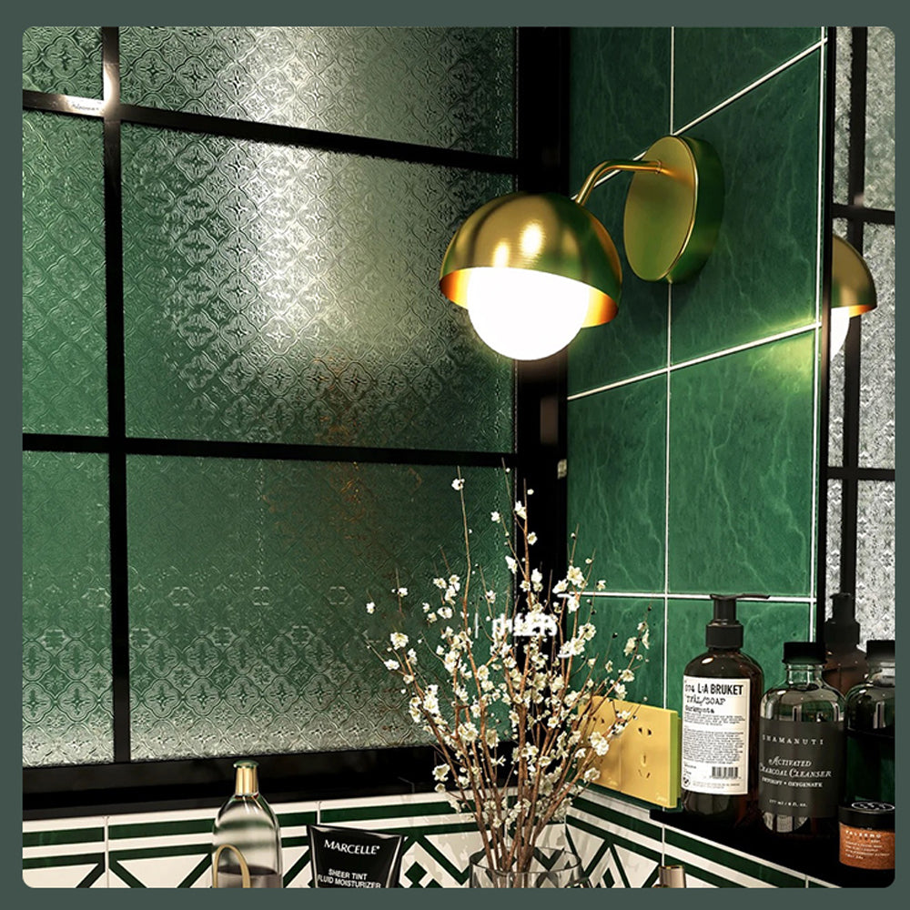 3M Privacy Glass Film Sticker | Static Cling Window Decals Glass Film (Begonia, 60300cm)