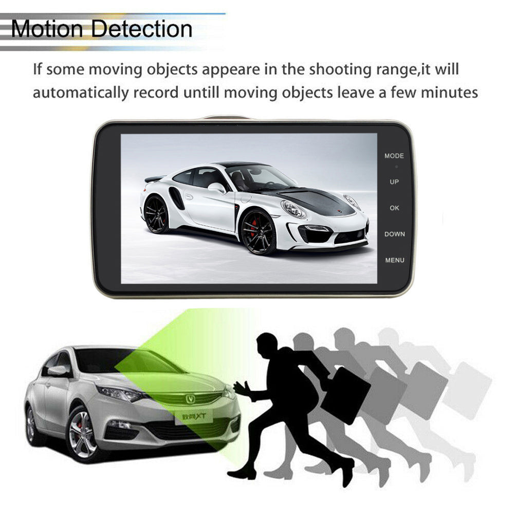1080P Car Dash Camera | Dual Front and Rear Video DVR Recorder | Night Vision Kit