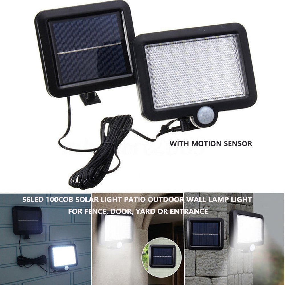 Solar Powered Light Patio Outdoor Motion Sensor Wall Lamp | Energy-Efficient Outdoor Lighting