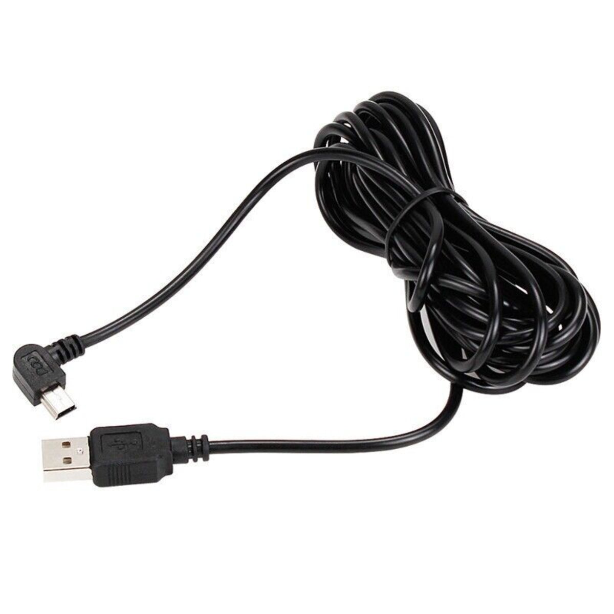 Dash Cam Mini USB Right Turn Extra Long Charging Cable | 3.5M | Dash Dashboard Lead
