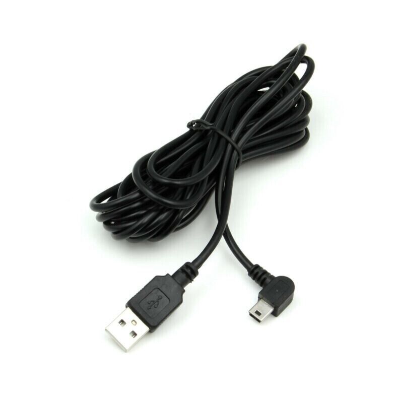 Dash Cam Mini USB Right Turn Extra Long Charging Cable | 3.5M | Dash Dashboard Lead