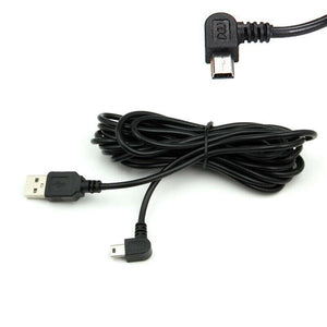 Dash Cam Mini USB Right Turn Extra Long Charging Cable | 3.5M | Dash Dashboard Lead