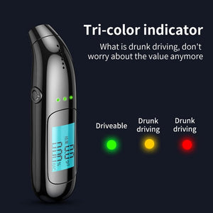 Portable Digital Breathalyzer | Rechargeable Display | Accurate Alcohol Tester