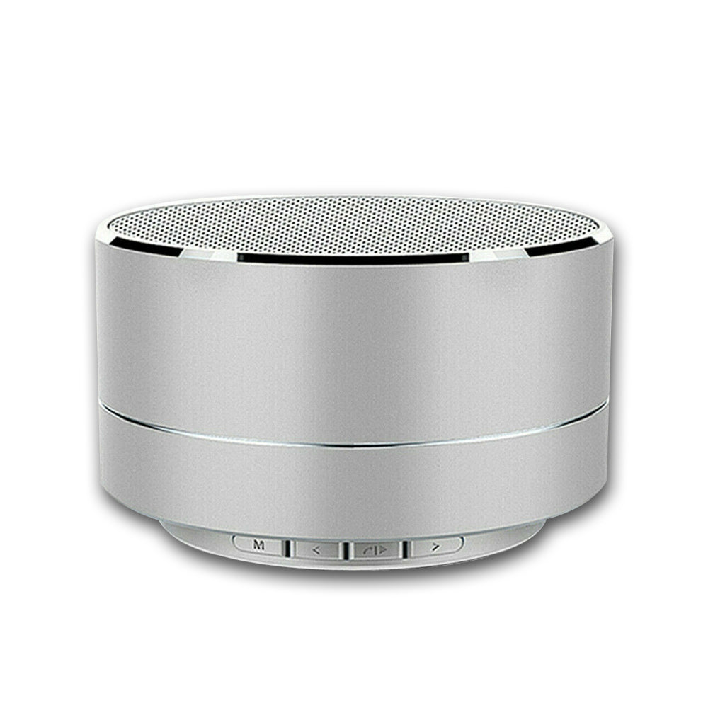 Bluetooth Portable Wireless Speaker | Silver | Music Stereo Handsfree | Rechargeable & Compact