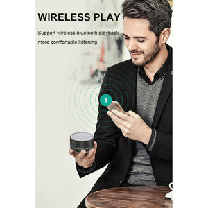 Bluetooth Portable Wireless Speaker | Silver | Music Stereo Handsfree | Rechargeable & Compact