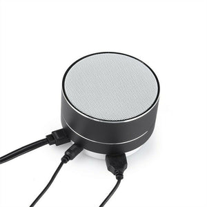Bluetooth Portable Wireless Speaker | Silver | Music Stereo Handsfree | Rechargeable & Compact