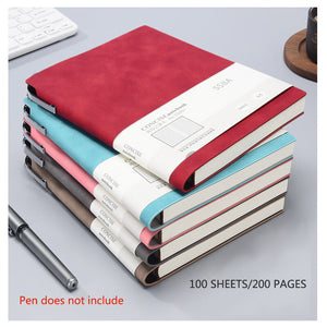 A5 200 Pages PU Leather Journal | Fashion Glued Cover | Travel Notebook | Traveller's Diary