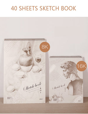 Sketch Pad 40 Sheets | Artist Drawing Painting Art Paper with Thick Baseboard (28.720.8cm)