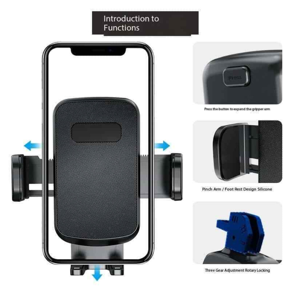 Universal Car Phone Stand | Dashboard Hands-Free Car Mount Phone Holder