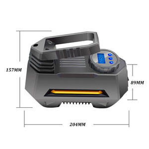 Portable Car Air Compressor | Digital Tire Inflator | Emergency Flashlight Feature