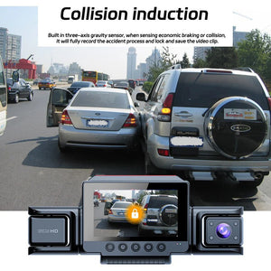 Dashcam | 4 Channel | 5G Wi-Fi | 1080P FHD | 170° Angle | G-Sensor | 64GB Card Included