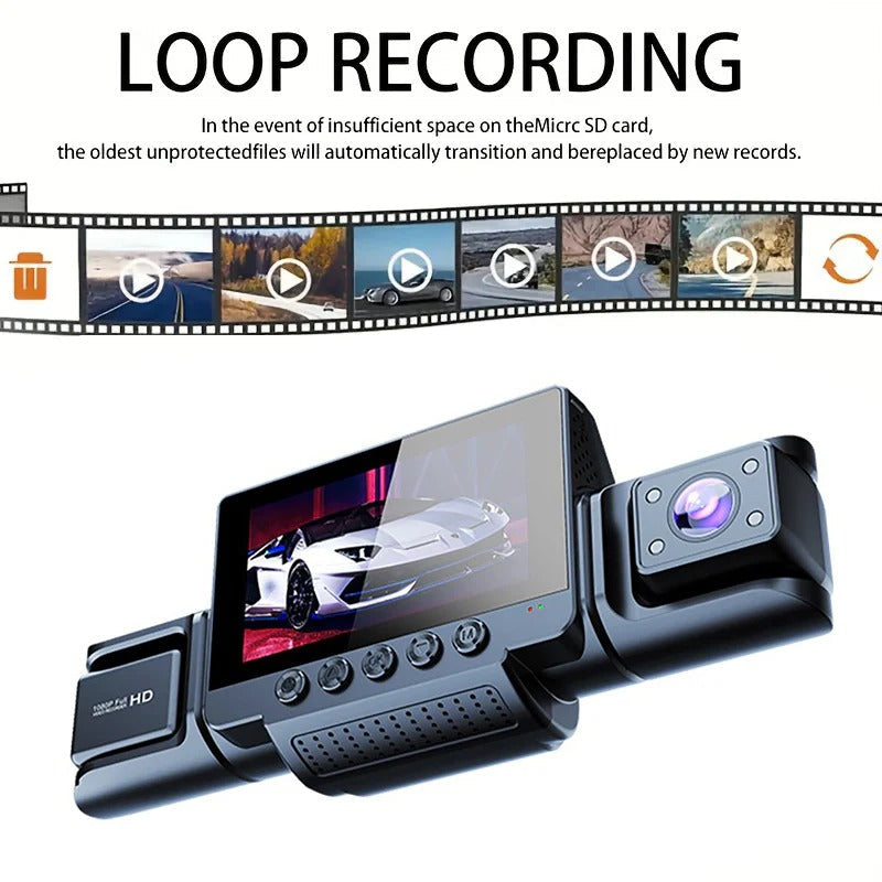 Dashcam | 4 Channel | 5G Wi-Fi | 1080P FHD | 170° Angle | G-Sensor | 64GB Card Included