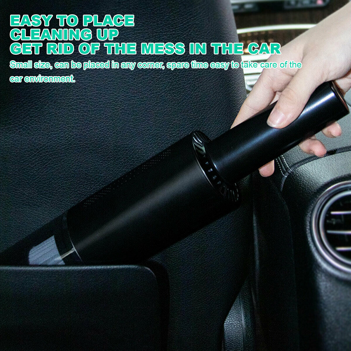 Wireless Charge 6000Pa Suction Powerful Portable Car Vacuum Cleaner | Home Duster | White